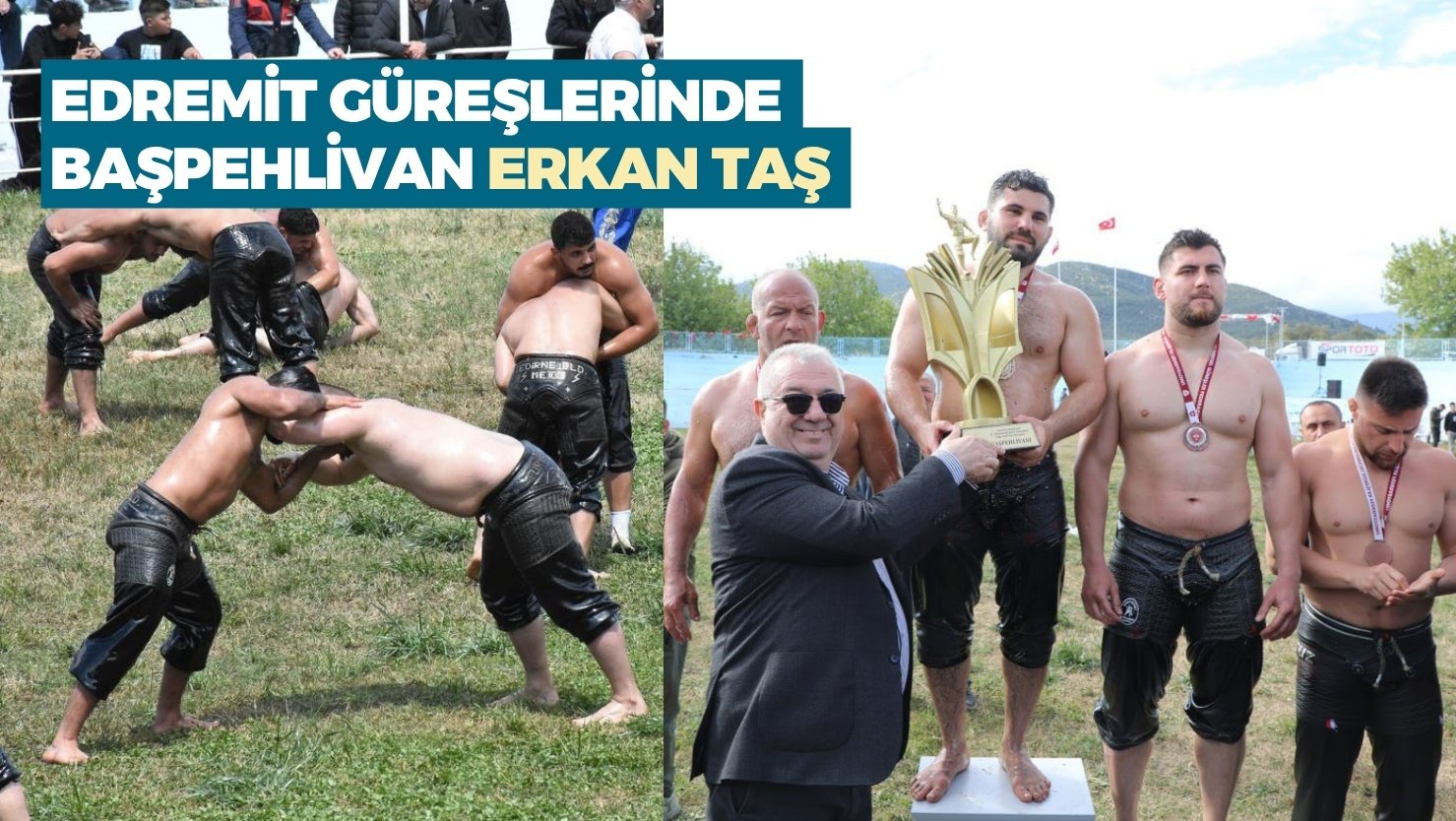 Edremit’te düzenlenen 18. Geleneksel Şehit Hamdibey Yağlı Pehlivan Güreşleri’nde 403