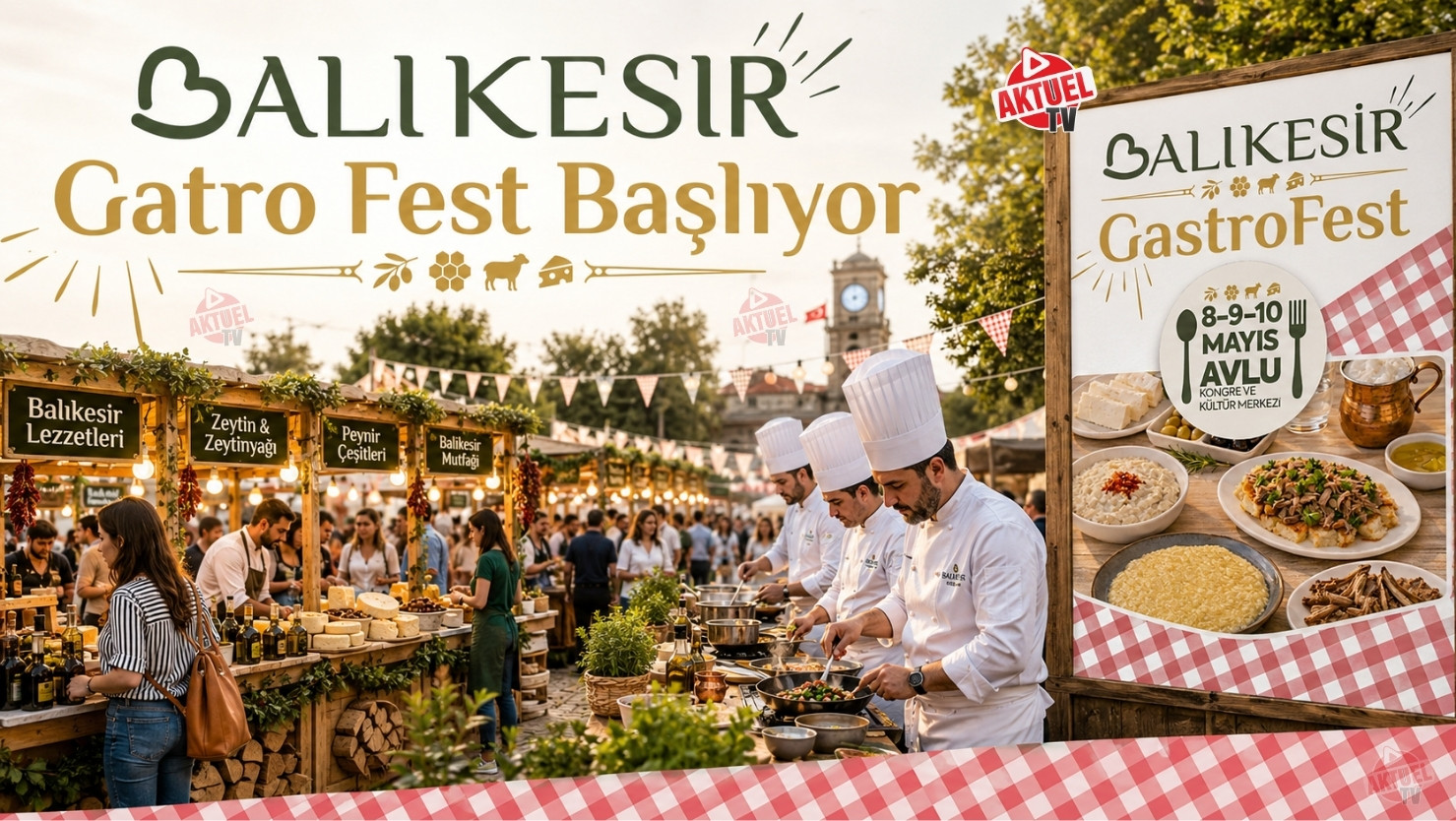 Balıkesir Büyükşehir Belediyesi öncülüğünde düzenlenecek 1. Uluslararası Balıkesir Gastronomi Festivali,