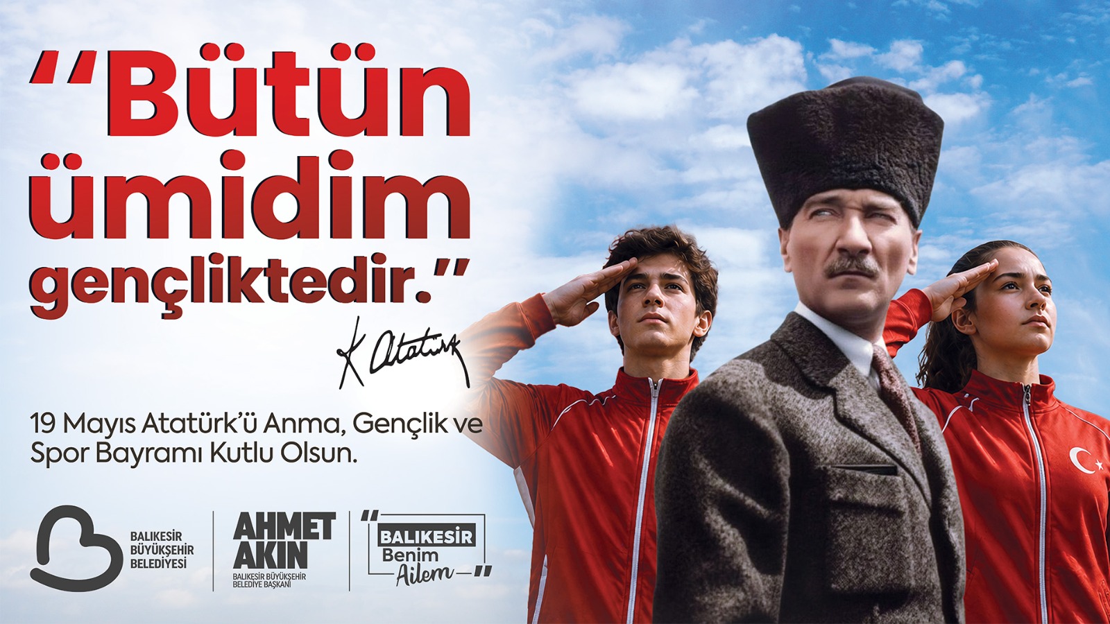 Balıkesir Büyükşehir Belediye Başkanı Ahmet Akın, 19 Mayıs etkinlikleri kapsamında