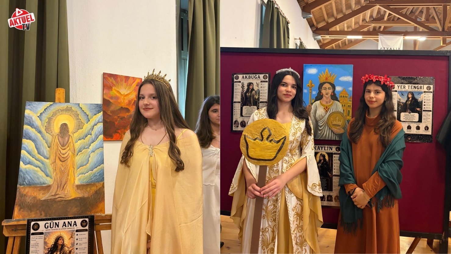 Ayvalık Anadolu Lisesi’nde öğrenciler tarafından
