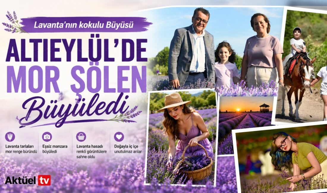 Altıeylül Belediyesi tarafından düzenlenen 4. Lavanta Günleri, binlerce ziyaretçiyi mor