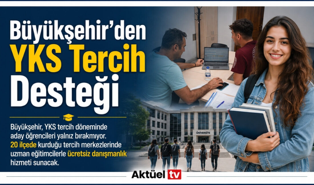 Balıkesir Büyükşehir Belediyesi, YKS tercih döneminde aday öğrencileri yalnız bırakmıyor.