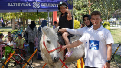 Türkiye Jokey Kulübü’nün “Pony Club” etkinliği, Altıeylül Belediyesi iş birliğiyle