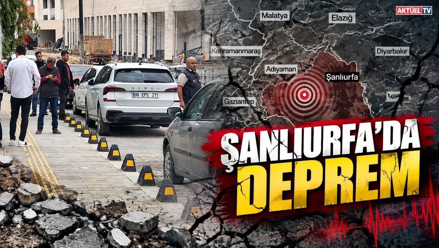 Şanlıurfa’nın Karaköprü ilçesinde 5,4 büyüklüğünde