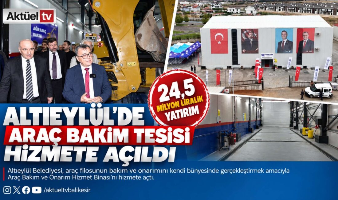 Altıeylül Belediyesi, araç filosunun bakım ve onarımını kendi bünyesinde gerçekleştirmek