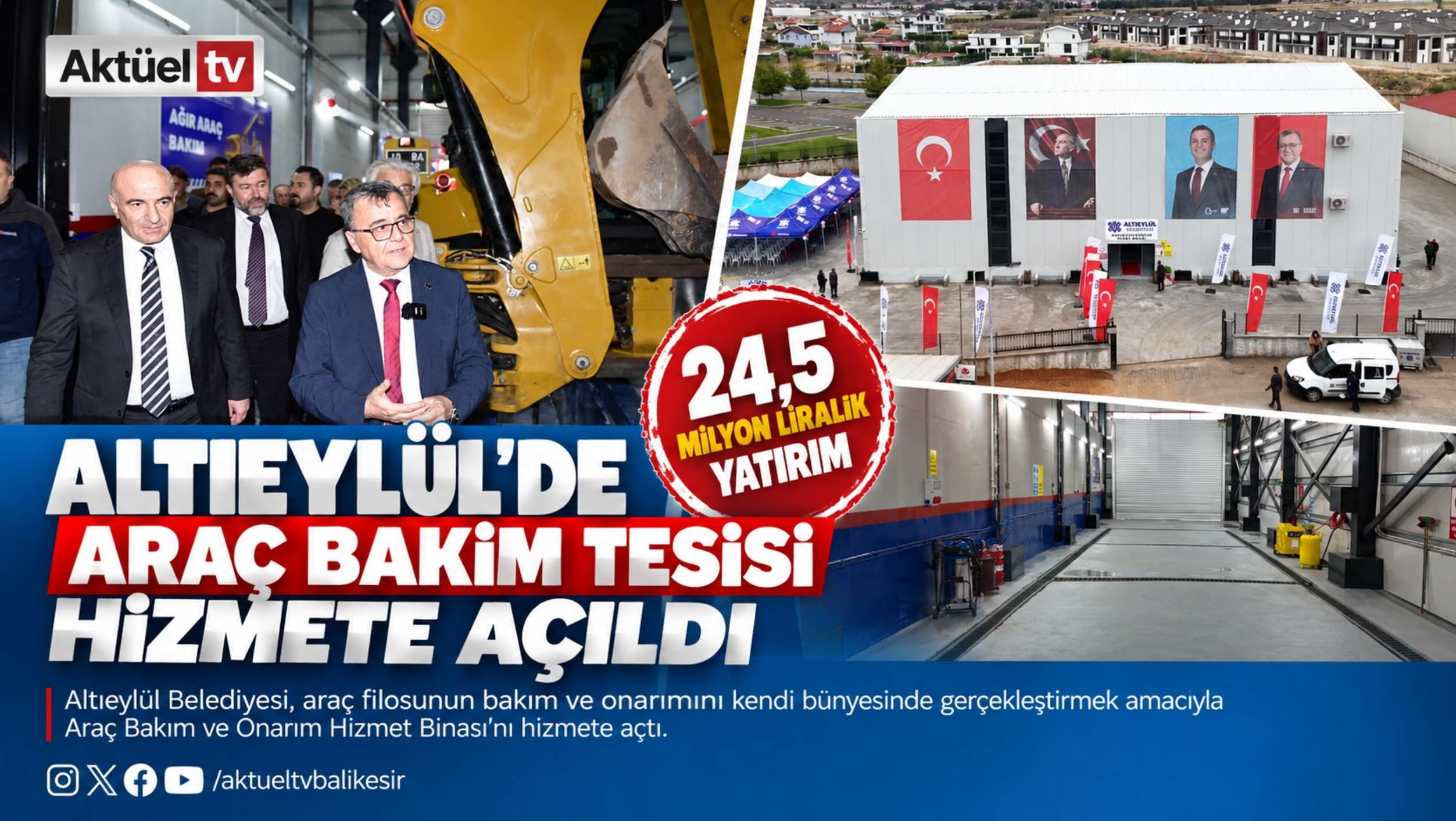 Altıeylül Belediyesi, araç filosunun bakım
