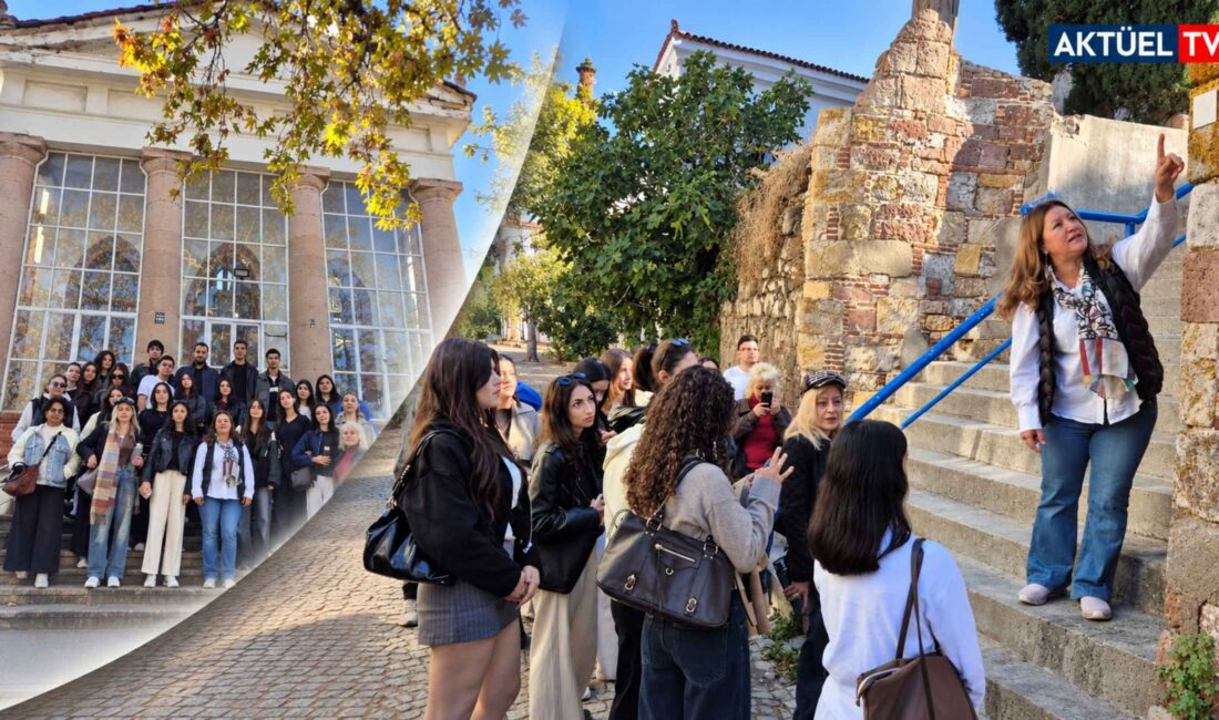  Balıkesir Üniversitesi Ayvalık Meslek Yüksekokulu Mimari Restorasyon Programı öğrencileri,